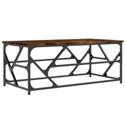 Coffee Table Smoked Oak 100x50x40 cm Engineered Wood - thumbnail 3