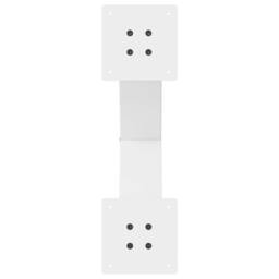 Berkfield Home Dining Table Legs X-Shaped 2 pcs White 50x(72-73) cm Steel - thumbnail 7