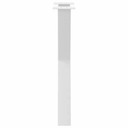 Berkfield Home Dining Table Legs X-Shaped 2 pcs White 50x(72-73) cm Steel - thumbnail 6