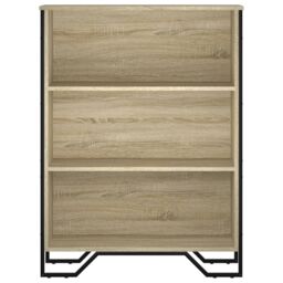 Berkfield Home Bookcase Sonoma Oak 80x31x106 cm Engineered Wood in Brown - Size: 80 x 31 x 106 cm - thumbnail 4