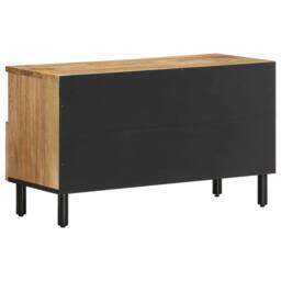 Berkfield Home TV Cabinet 80x33x46 cm Solid Wood Mango in Brown - Size: 80 x 33 x 46 cm - thumbnail 5
