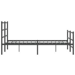 Berkfield Home Metal Bed Frame without Mattress with Footboard¬†Black 135x190cm in Black - Size: 135x190 cm - thumbnail 6