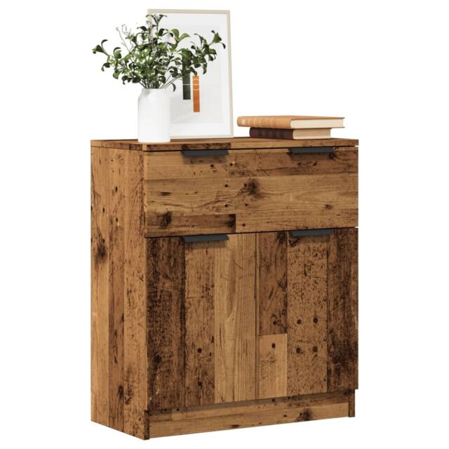 Berkfield Home Sideboard Old Wood 60x30x70 cm Engineered Wood in Brown - Size: 60 x 30 x 70 cm - image 1