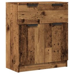 Berkfield Home Sideboard Old Wood 60x30x70 cm Engineered Wood in Brown - Size: 60 x 30 x 70 cm - thumbnail 2
