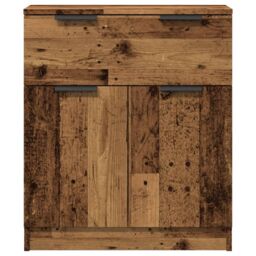 Berkfield Home Sideboard Old Wood 60x30x70 cm Engineered Wood in Brown - Size: 60 x 30 x 70 cm - thumbnail 4