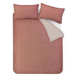Smart Living Luxury Microfiber Duvet Cover with Pillowcase & Fitted Sheet Complete Set in Burnt Orange - Size: Single - thumbnail 6