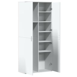 Berkfield Home Highboard White 80x35x180 cm Engineered Wood - Size: 80 x 35 x 180 cm - thumbnail 6