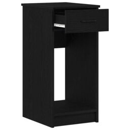 Berkfield Home Computer Tower Stand with Drawer Black 35x45x77 cm - Size: 35 x 45 x 77 cm - thumbnail 4