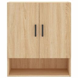 Berkfield Home Wall Cabinet Sonoma Oak 60x31x70 cm Engineered Wood in Brown - Size: 60 x 31 x 70 cm - thumbnail 5