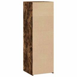 Berkfield Home Highboard Smoked Oak 40x41x124 cm Engineered Wood in Brown - Size: 40 x 41 x 124 cm - thumbnail 6