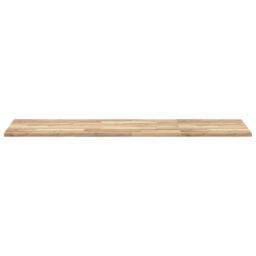 Berkfield Home Desk Top Untreated 160x50x2 cm Solid Wood Acacia in Brown - Size: 160 x 50 x 2 cm - thumbnail 3