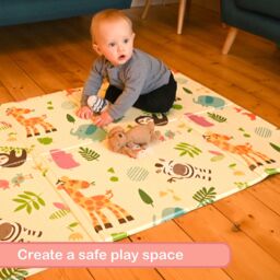 KandyToys Foldable Waterproof Baby Play Mat 120x90cm - Size: 120x90 cm - thumbnail 4