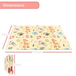 KandyToys Foldable Waterproof Baby Play Mat 120x90cm - Size: 120x90 cm - thumbnail 2