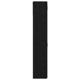 Berkfield Home Storage Cabinet Black Oak 70x42.5x225 cm Engineered Wood - thumbnail 9