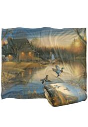Wild Wings Ducks On The Lake Silky Touch Super Soft Throw Blanket 152 X 127 cm in White - thumbnail 2