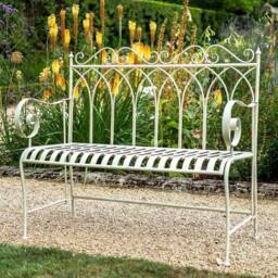 Ascalon Design Ltd Gothic Bench - L110 x W46 x H94 cm - Cream
