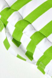 Homescapes Cotton Thick Stripe Floor Cushion in Green - Size: 50 cm x 50 cm - thumbnail 4