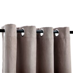 Berkfield Home Blackout Curtains with Metal Rings 2 pcs Taupe 140x245 cm - thumbnail 3