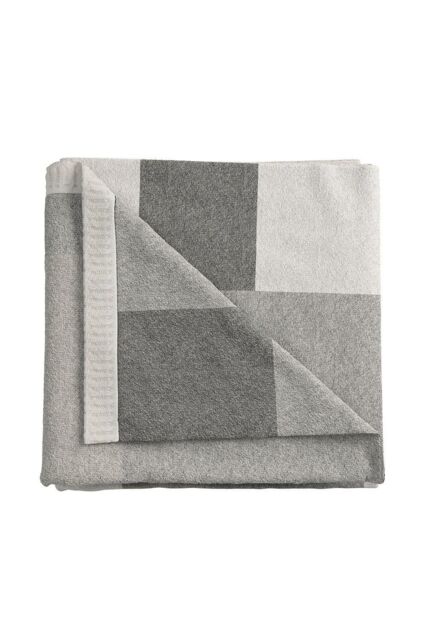 Helena Springfield 'Patchwork' Knit Throw in Grey - image 1
