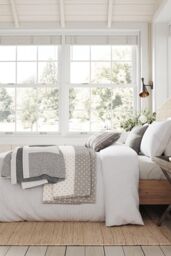Helena Springfield 'Patchwork' Knit Throw in Grey - thumbnail 3