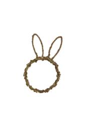KDMD Woven Twig Rabbit Silhouette Wreath 50cm H in Brown - thumbnail 1