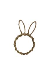 KDMD Woven Twig Rabbit Silhouette Wreath 50cm H in Brown - thumbnail 2