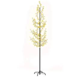 Berkfield Home White Cherry Blossom LED Tree Warm White 368 LEDs 300 cm - thumbnail 3