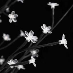 Berkfield Home White Cherry Blossom LED Tree Warm White 368 LEDs 300 cm - thumbnail 5