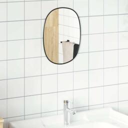 Berkfield Home Wall Mirror Black 30x25 cm - thumbnail 3
