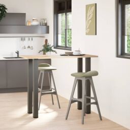 Berkfield Home Coffee Table Legs 4 pcs Anthracite 110-112 cm Steel in Black - thumbnail 3