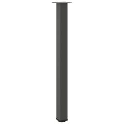 Berkfield Home Coffee Table Legs 4 pcs Anthracite 110-112 cm Steel in Black - thumbnail 4