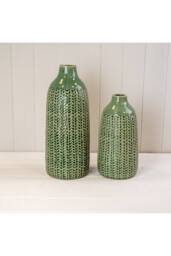 KDMD Green Traditional Elegant Ceramic Vase in Pale Green - thumbnail 2