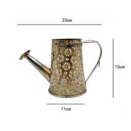 Obasyhig Solar Energy Cracked Hollow-Out Kettle Light in Bronze - thumbnail 2