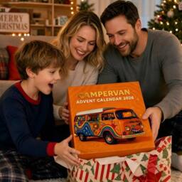 Quipulse 24-Day Countdown Retro Campervan Model Festival Blind Box in Orange - thumbnail 3
