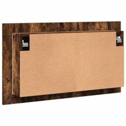 Berkfield Home LED Bathroom Mirror Cabinet Smoked Oak 80x12x45 cm Acrylic in Brown - Size: 80 x 12 x 45 cm - thumbnail 9