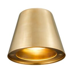 Nordlux Modern Outdoor Wall Light Brass Brass GU10 Coastal/Marine Safe - Mains Powered, IP44 in Gold - thumbnail 2