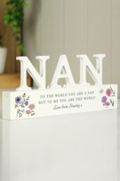 Personalised Memento Company Women's Personalised Wild Flowers Nan Ornament in White - thumbnail 4