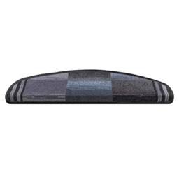 Berkfield Home Stair Mats Self-adhesive 5 pcs 65x21x4 cm Black & Grey - Size: Medium - thumbnail 4