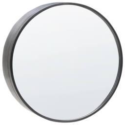 Wyld and Coco Bamboo Wall Mirror Cabinet Black 50 x 50 cm Sliding Door - thumbnail 5