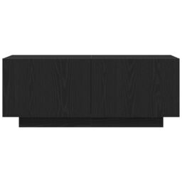 Berkfield Home TV Stand Black Oak 100x35x40 cm Made of Engineered Wood - Size: 100 x 35 x 40 cm - thumbnail 7
