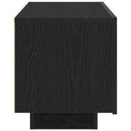 Berkfield Home TV Stand Black Oak 100x35x40 cm Made of Engineered Wood - Size: 100 x 35 x 40 cm - thumbnail 8