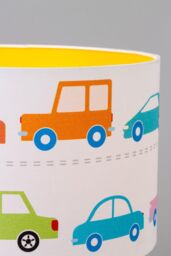 BHS Lighting Glow Traffic Easy Fit Light Shade in White - Size: 30 cm diameter x 21 cm high - thumbnail 3