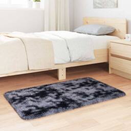Berkfield Home Shaggy Rug High Pile NAVARRA Dark Grey 60x100 cm Polyester - Size: Medium - thumbnail 1