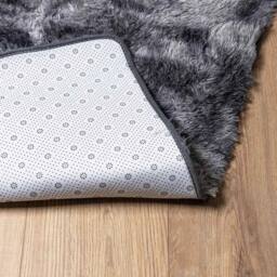 Berkfield Home Shaggy Rug High Pile NAVARRA Dark Grey 60x100 cm Polyester - Size: Medium - thumbnail 6