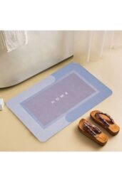 Living and Home Soft Absorbent Diatomaceous Earth Bath Mat Rug in Light Blue - Size: 40 x 60 cm - thumbnail 9