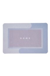 Living and Home Soft Absorbent Diatomaceous Earth Bath Mat Rug in Light Blue - Size: 40 x 60 cm - thumbnail 3