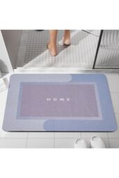 Living and Home Soft Absorbent Diatomaceous Earth Bath Mat Rug in Light Blue - Size: 40 x 60 cm - thumbnail 2