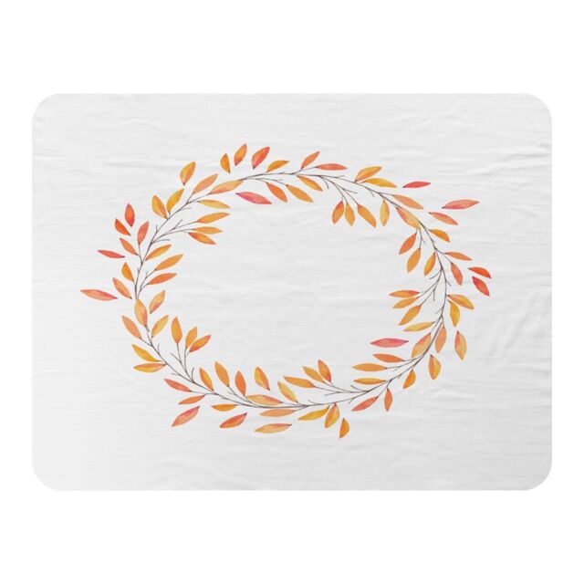 Benjamin Tate Design Autumn Reath Blanket in Natural - Size: 120 cm x 150 cm - image 1