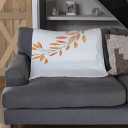 Benjamin Tate Design Autumn Reath Blanket in Natural - Size: 120 cm x 150 cm - thumbnail 2