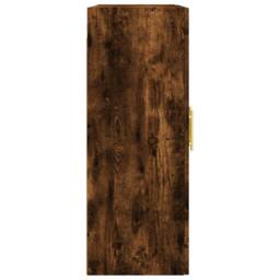 Berkfield Home Wall Mounted Cabinet Smoked Oak 69.5x34x90 cm in Brown - thumbnail 8